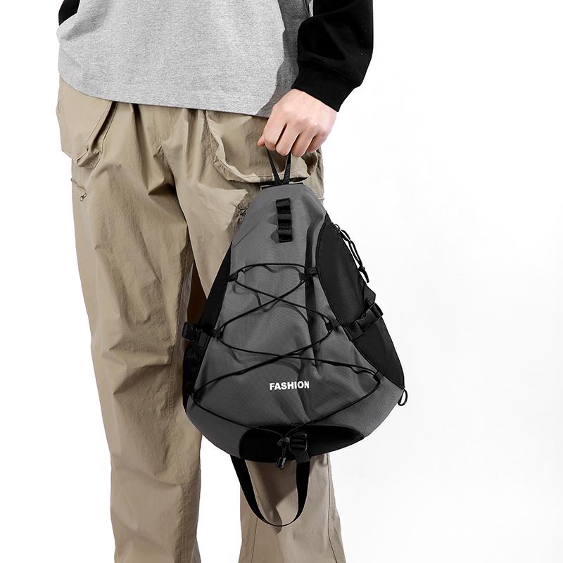 Men's Chest Bag Large Capacity Outdoor Sports Crossbody Bag Shoulder Bag