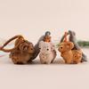 Wooden Pendant Wooden Sheep Keychain Cartoon Animal Wooden Lamb Keyring Decoration Multi-Color Tassel