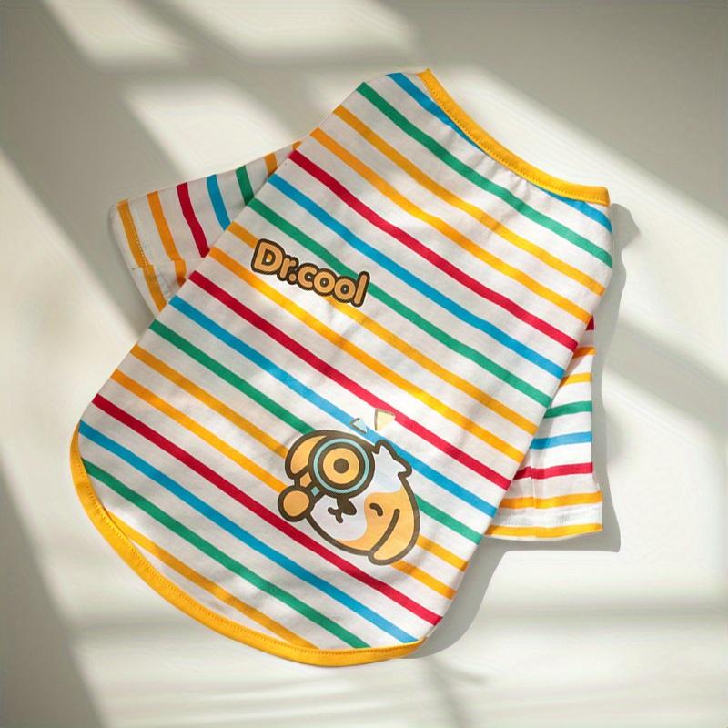 

1 шт. милая летняя футболка для собаки, мягкая одежда для питомцев для маленьких и средних собак и кошек, для повседневной носки, предотвращает выпадение шерсти XS белый