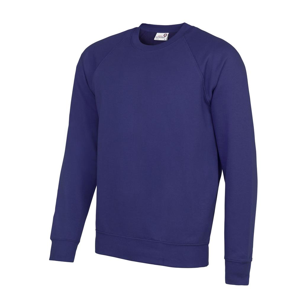 Awdis Academy Herren-Raglan-Sweatshirt mit Rundhalsausschnitt