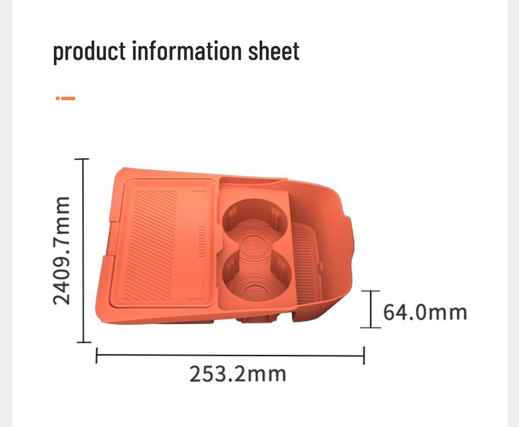 2025 Zeekr 7X Armrest Box Storage: Enhanced Interior Accessory for Lower Layer Center Console