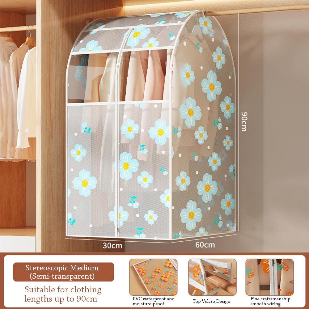 

Водонепроницаемый чехол для одежды, пылезащитный, большой вместимости, органайзер для подвешивания одежды, чехлы для пальто, костюма, платья Style 2