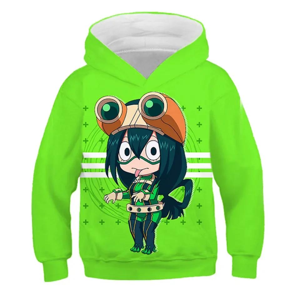 Morsomme hettegensere for gutter og jenter med Boku No Hero Academia-trykk, My Hero Academy-gensere til barn, morsomme anime-gensere