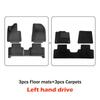 3D TPE Floor Mats For 2025 2025 Volvo EX30 All Weather Floor Liners Heavy Duty Trunk Mats Floor Carpets