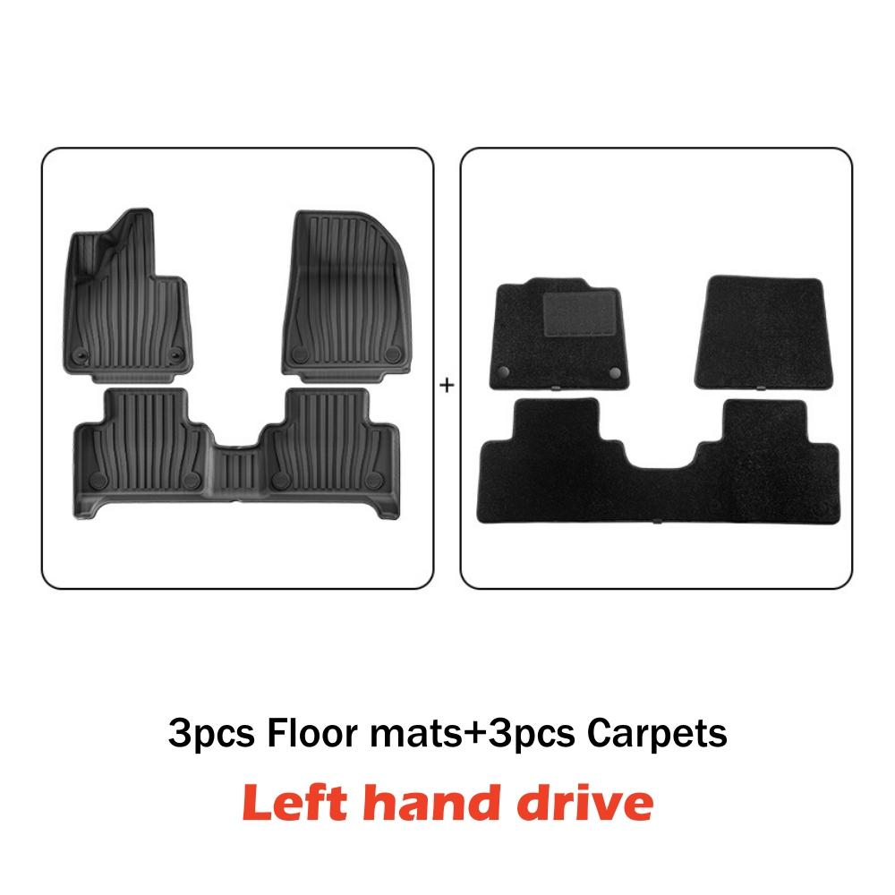 3D TPE Floor Mats For 2025 2025 Volvo EX30 All Weather Floor Liners Heavy Duty Trunk Mats Floor Carpets