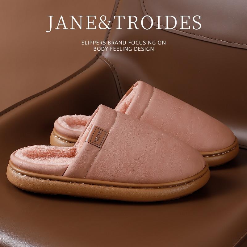 

Хлопковые тапочки женские зимние новые домашние водонепроницаемые нескользящие бархатные теплые парные хлопковые туфли мужские 40-41 розовый