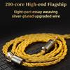 Qkz T1 Earphone Cable 8 Strand Copper Silver-Plated Upgrade Wire 3.5Mm Wired Headphone Cord For Zxn Zxt Ak6 Zs10 Edx Pro Zsr Cca