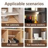 12Pcs Wardrobe Non-punching Non-marking Paste Layer Baffle Layered Drag Bracket Load-bearing Holder Support Plate 7 * 7cm
