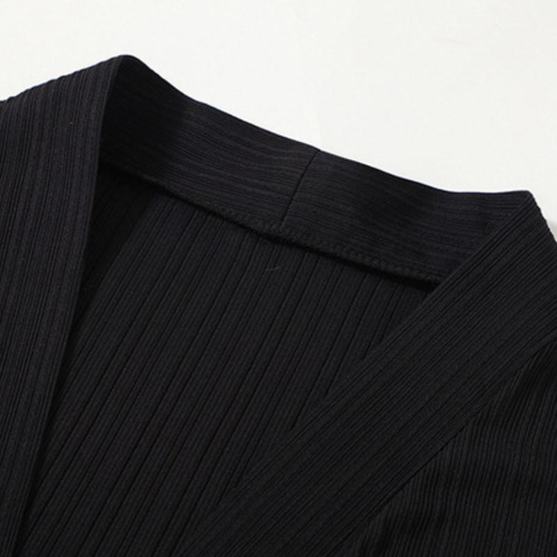 Plus Size Summer Ice Silk Suit Men's Quick-drying Cardigan Short-sleeved T-shirt   Loose Sports Trousers Two-piece Suit