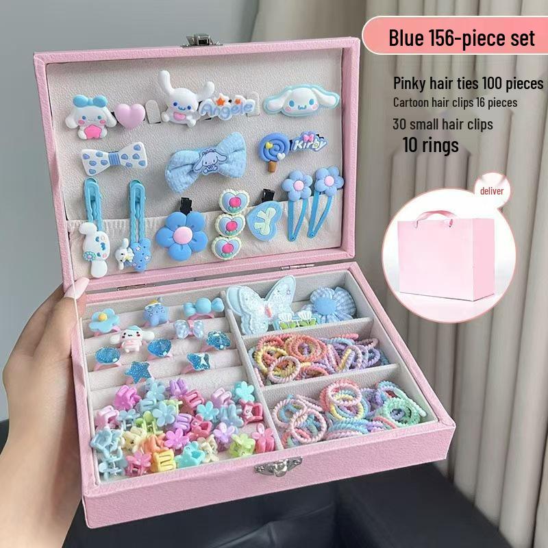 Children's Cute Hair Accessories Gift Set - Simple Hairpins & Clips for Girls, European & American Style Headwear, Princess Jewelry