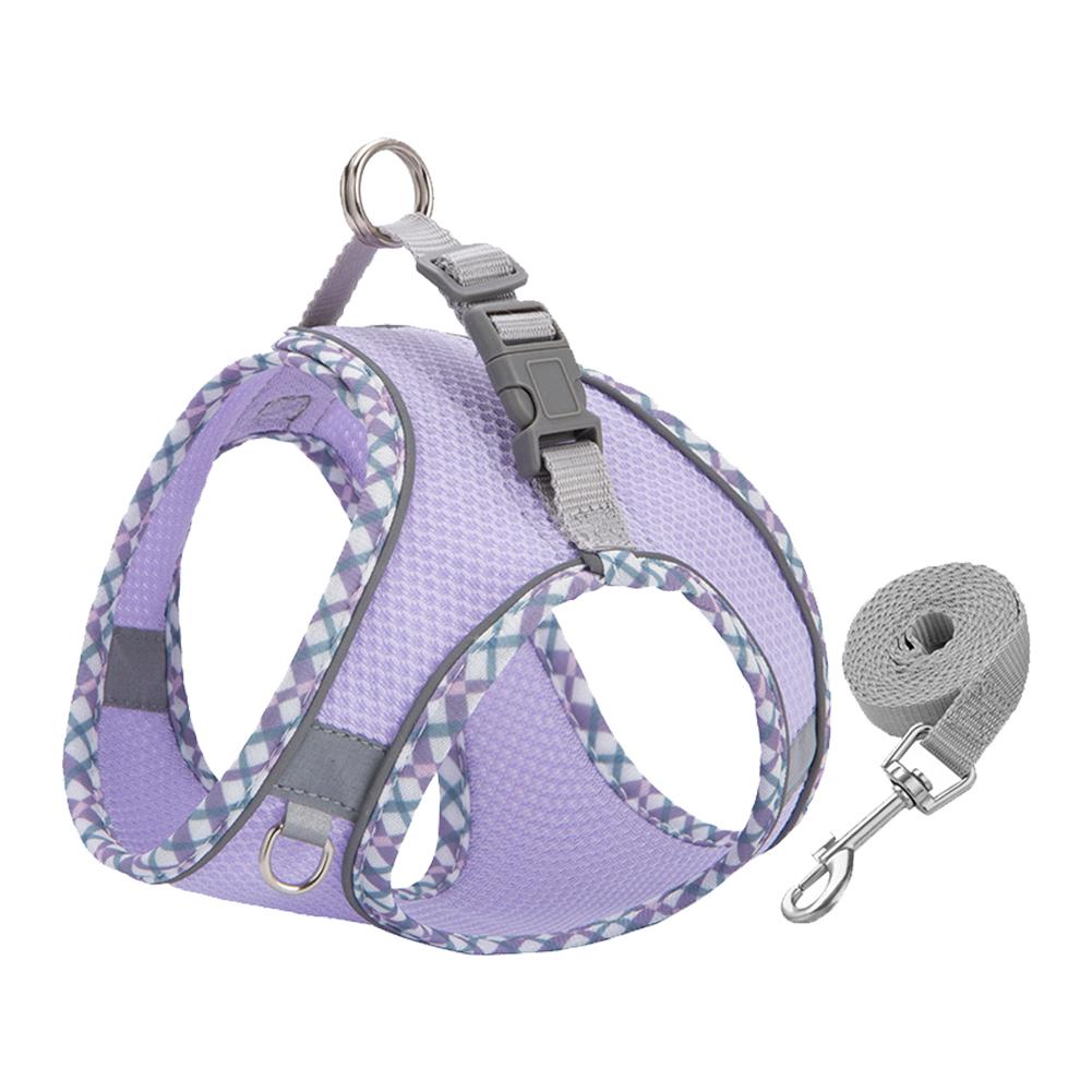 Small Medium Pet Dog Harness for Outdoor Use Set Dog Vest Strap Adjustable Breathable Harness for Dogs Puppy and Cats