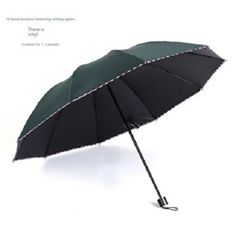 Large Ten-Rib Folding Umbrella for Two People, Business Use, Sun and Rain Protection, Sunshade Umbrella, Bulk Advertising Printing