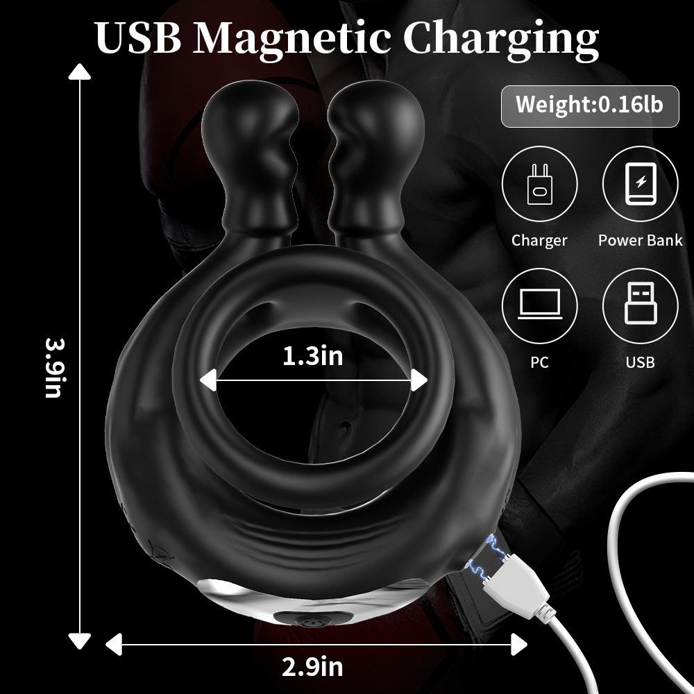 Vibrating Cock Ring, 10 Vibrations with Heating Penis Ring Vibrator Sex Toys for Men, Adult Toys Vibrating Penis Ring Male Sex Toys