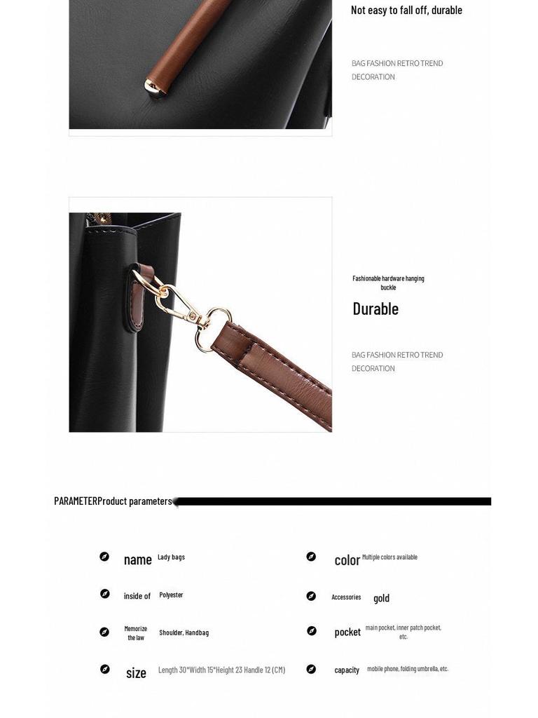2024 Women's Large Capacity Simple Shoulder Crossbody Handbag