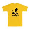 Honey Bee Funny Animal Novelty Vintage Gift Men's Cotton Short Sleeve T-Shirt