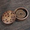 4-hour Coil Incense Burner Ceramic Retro Hollow Aromatherapy Stove Home Tea Room Decorations Relaxing Purifying Fragrance Tools