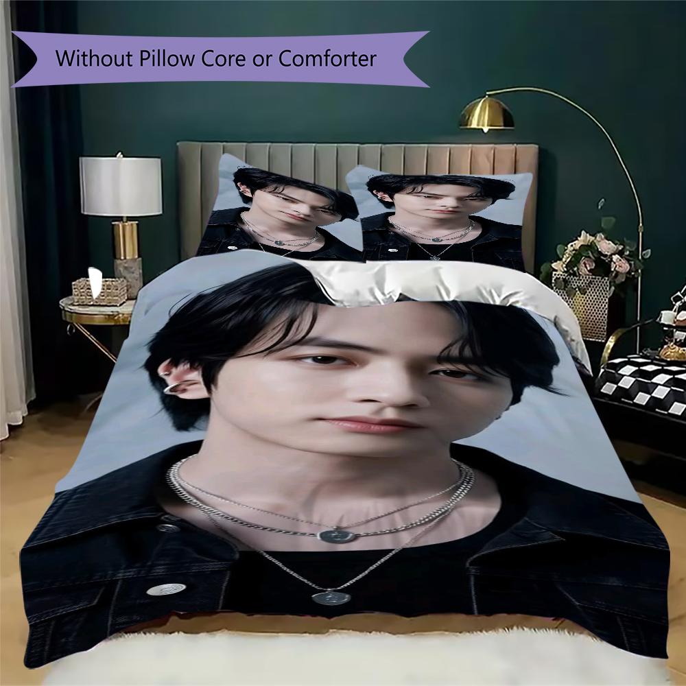 Elegant Jin White Shirt Bedding 1 Duvet Cover 2 Pillowcase Without Core Without Core Bedding Set Soft And Comfortable