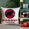 Logo MMAMMUT Brand Pillow Case Home Doublesided Printing Short Plush Colorfast Microfiber Cushion Cover