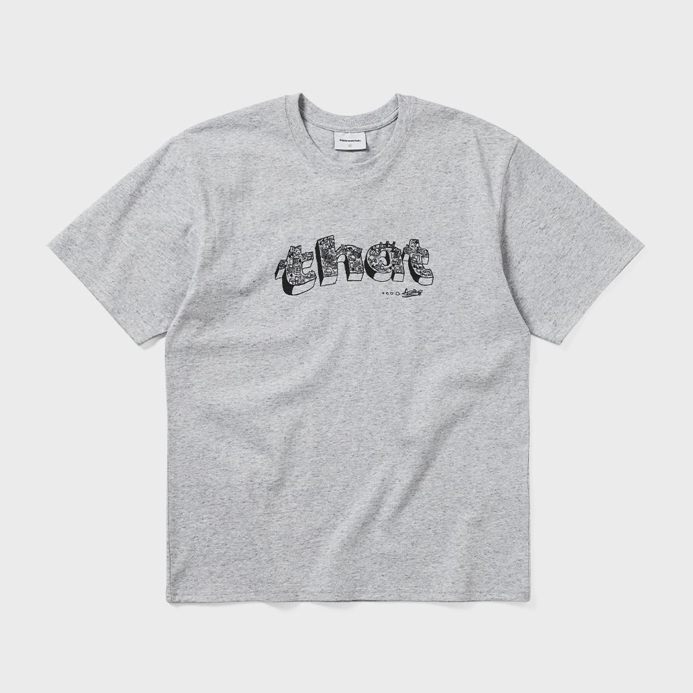 Эта футболка с надписью  This Is Never That Village  цвета Heather Grey S