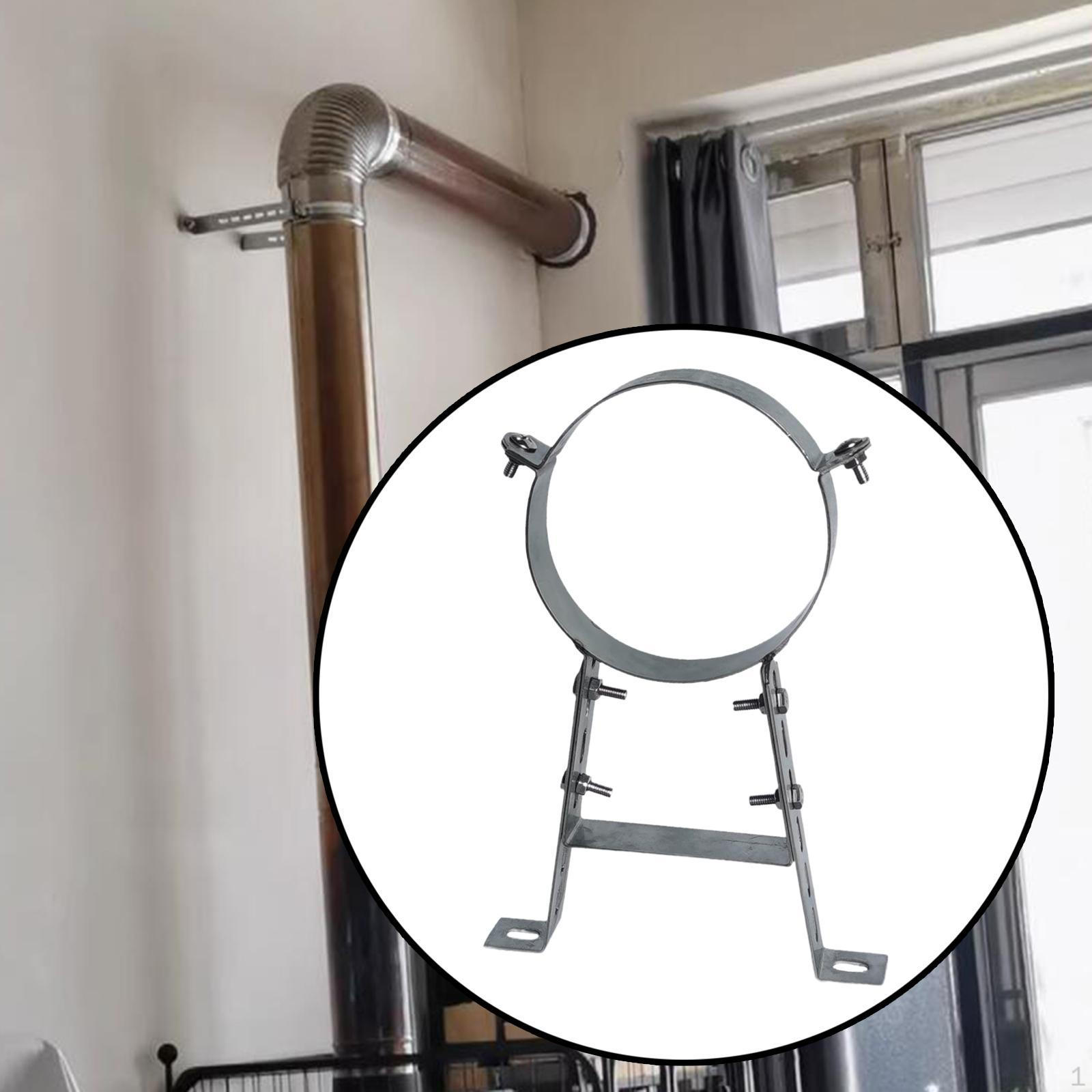 

Держатель кронштейна для трубы дымохода, расстояние от стены 30 см, вешалка для печи, каминное оборудование for 150mm Pipe