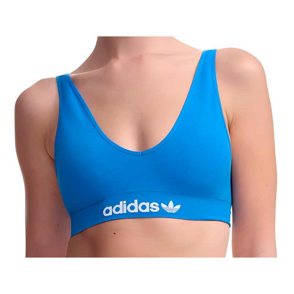 Adidas Letter Print Sports Breathable Simple Bra Women Underwear Blue 4A4H03-800