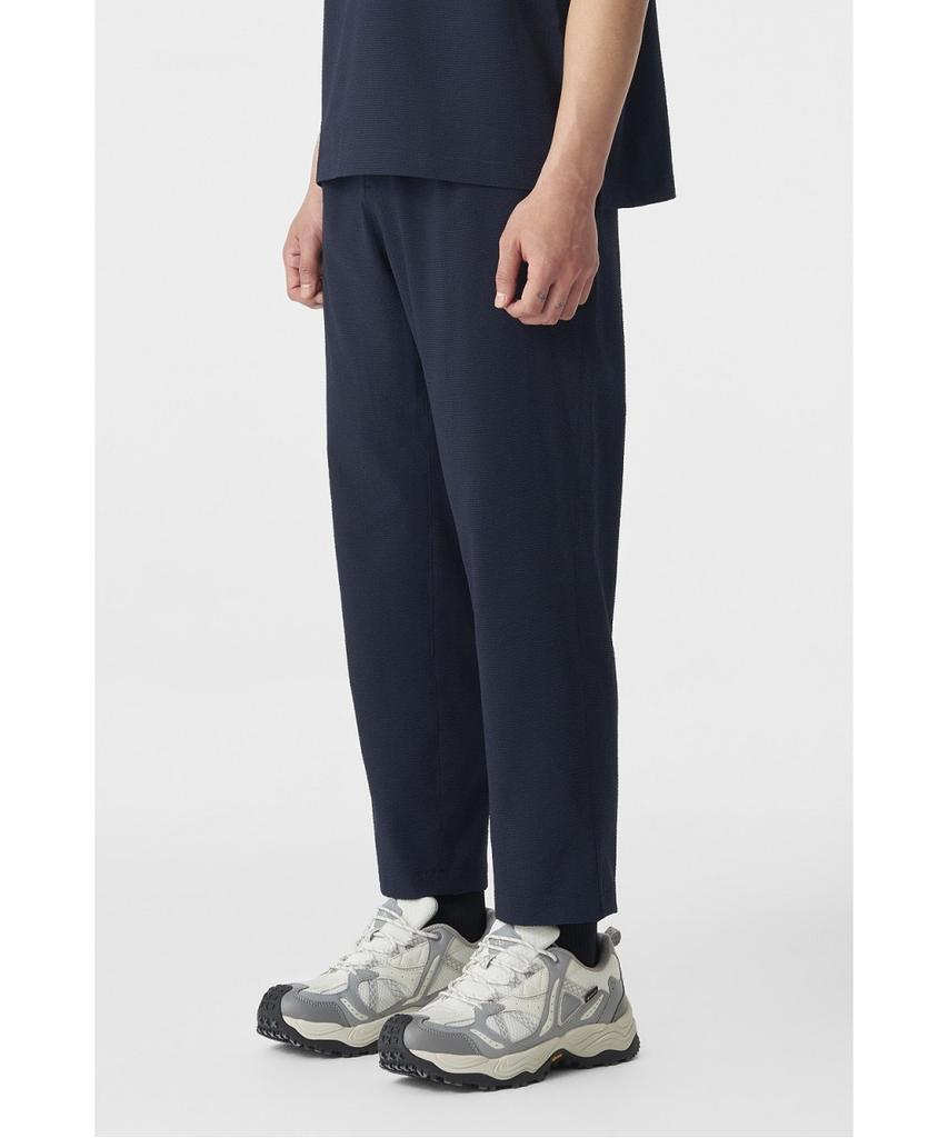 Koolongseupocheu Men'S Seersucker Tapered Fit Pants (Set-Up) Tlpnm26581Nay