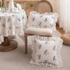 French Embroidered Romantic Ear Strap Coreless Throw Pillow Cushion Cover
