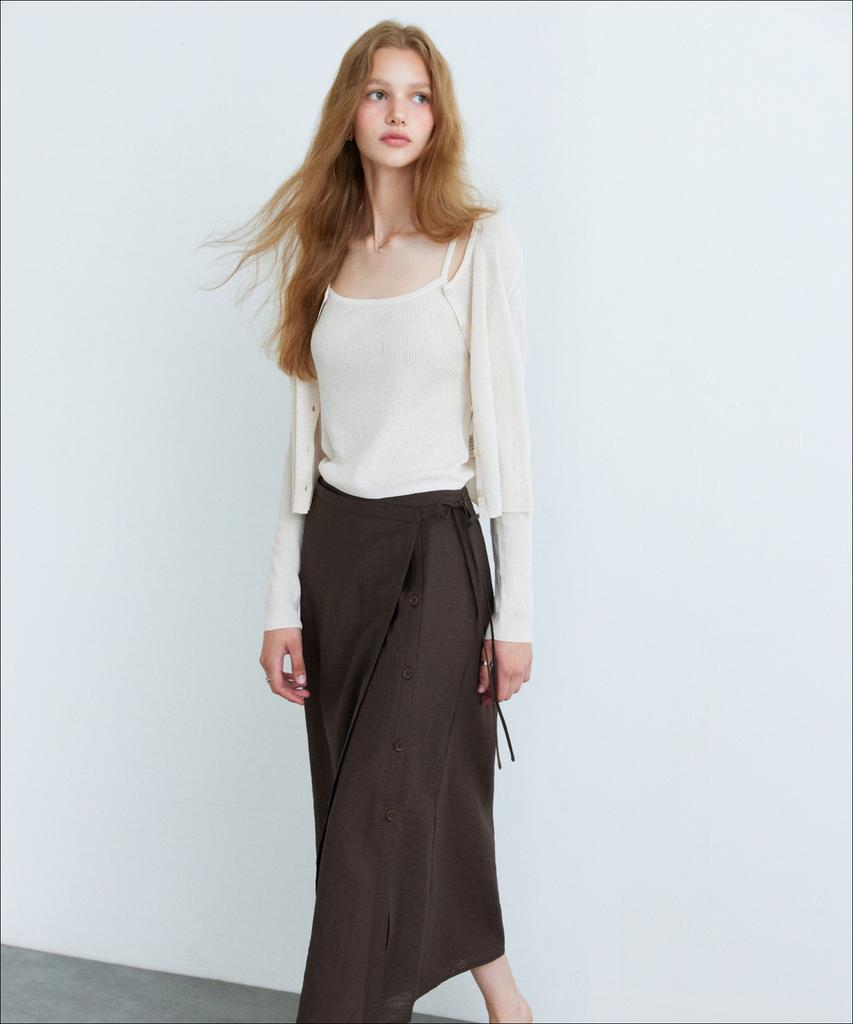 MIXXO [Essential] Linen Ribbed Sleeveless Knit_Miwkag510T