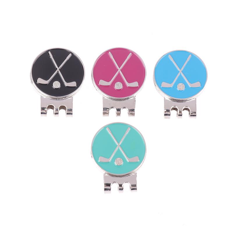 1Pc Golf Ball Marker Golf Hat Clip Magnetic Alloy Golf Ball Position Marker Removable Metal Hat Clip Accessories For Golfers
