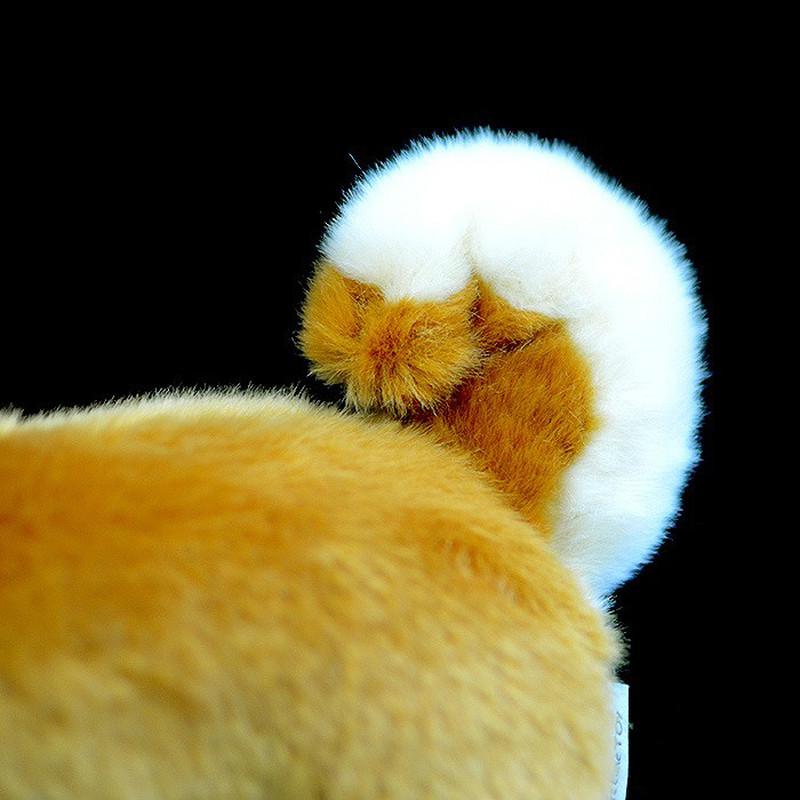Drăguț câine păpușă simulare japonez Shiba Inu Akita câine figurină câine în picioare jucării de plus