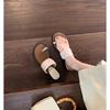 New Style of Women's Flat-bottomed Flip-flops with A V-neck for Height-increasing Shoes