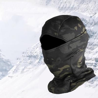 Winter Fleece Warm Camouflage Sturmhaube Outdoor Kälteschutz Ski Radfahren Vollgesichtsmaske Motorradmaske Helmfutter