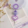 Melad Asymmetrical Cookie Bear Earring Set With Heart Charm For Women And Teens