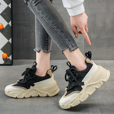 Fashion 2024 Women Sneakers  Autumn New Wedge Platform Vulcanized Shoes Fashion Lace Up Casual Outdoor Running Shoes Zapatillas Mujer