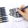 12 buc./set Art Manga Contur stilou Pigment Liner Micron Pen Marker Fine Liner Ac Pen pentru Schiță Pensule Papetarie Articole pentru Artă