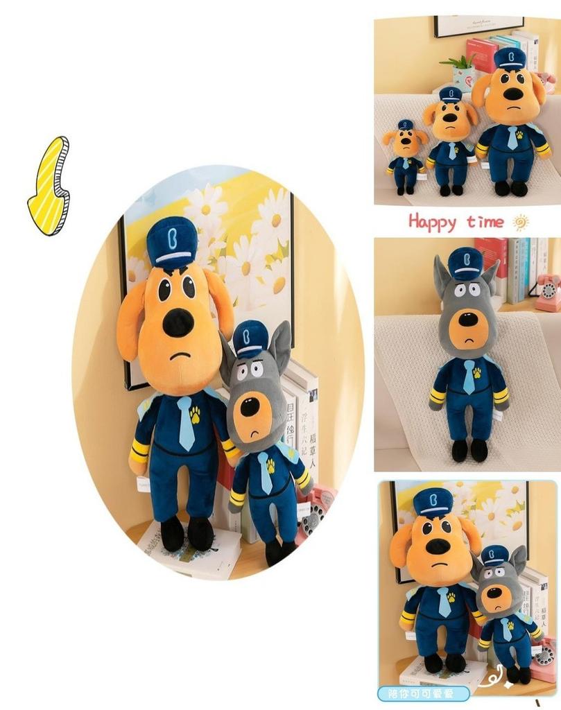 Sheriff Labrador Plüschtier Weiches und Kuscheliges Stofftier Gelb/grau 30cm 45cm 60cm