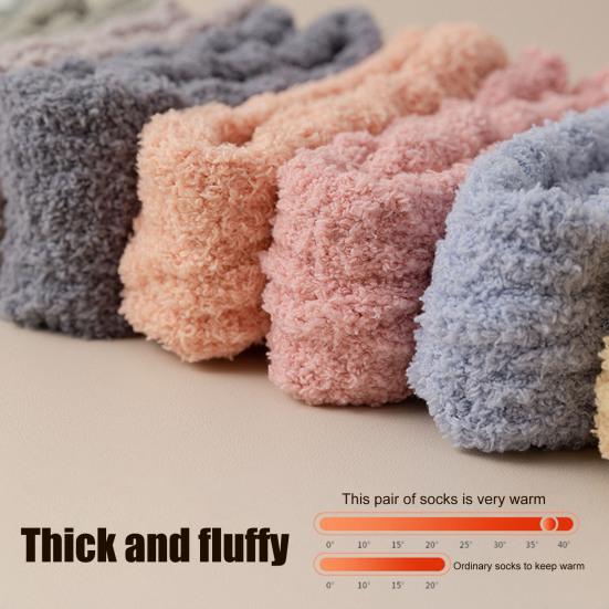 Fuzzy Socks for Women Knee High Fluffy Stockings Soft Warm Cozy Slipper Socks Plush Winter Long Floor Socks