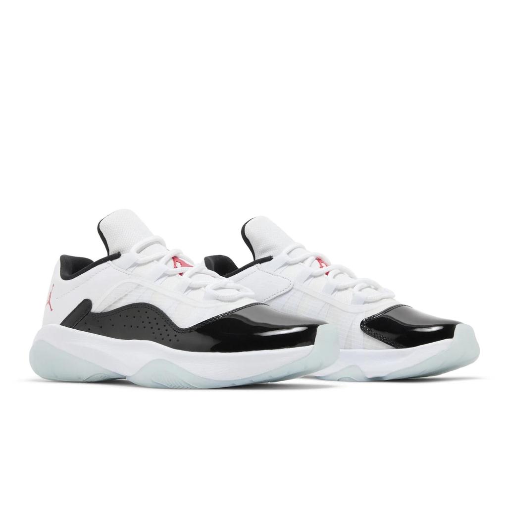 Damskie Air Jordan 11 CMFT Low 'White Black Blue Tint' (rozmiary damskie) Białe / Czarne / Niebieski Odcień / University Red Vintage Buty do Koszykówki