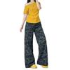 Comfortable Camouflage High Waist Wide Leg Jeans Women High Street Hundred Match Skinny Loose Straight Trousers Jeans for Women Long Denim Pants