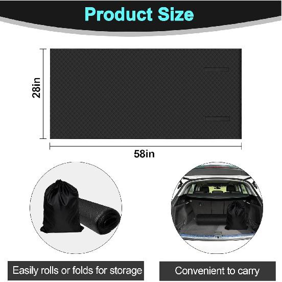 

Rolling Creeper Mat,Under Car Repair Garage Mat, 58 X28 ,Made Available for Self-Driving Tour, Long-Haul Truck for Working On The Ground, Foldable 1