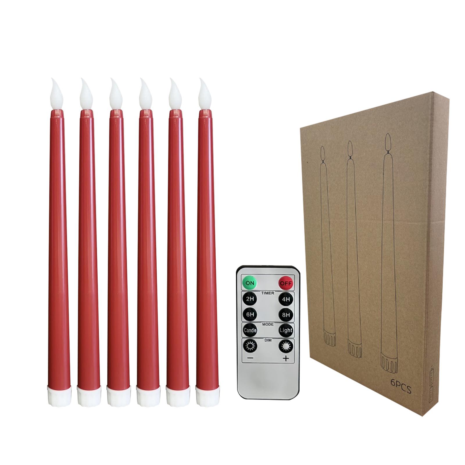 

Halloween Conical Flameless Candle, 3D Flame Halloween Decorative Candle Light Remote Control LED Electronic Tearful Candle Light One Size