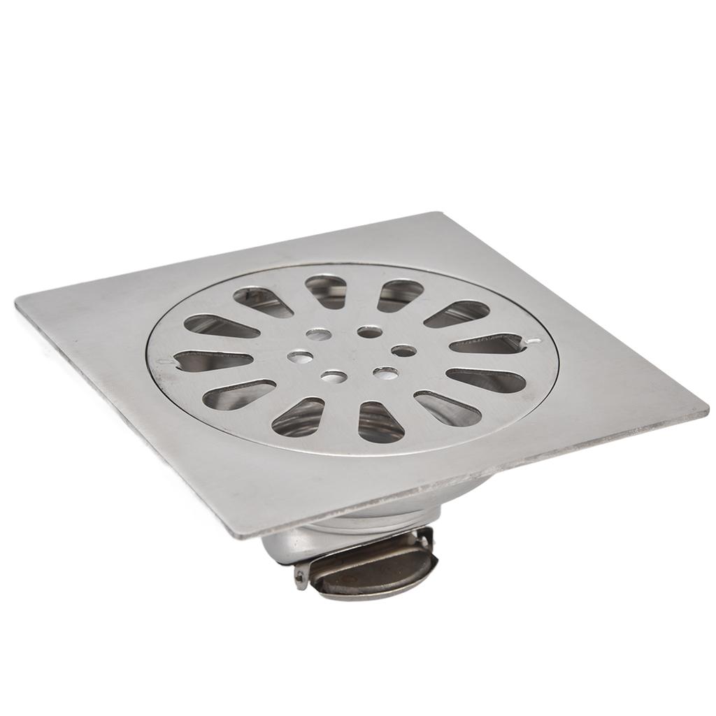 Shower Drain Square Shape Adjustable Tile Insertion Floor Drain Channel for Kitchen Bathroom