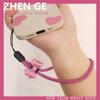 Mobile Phone Lanyard Bow Knot Fluorescent Dragon Pattern Cartoon Lanyard Short Wrist Strap with Strap Universal Anti Loss Strap