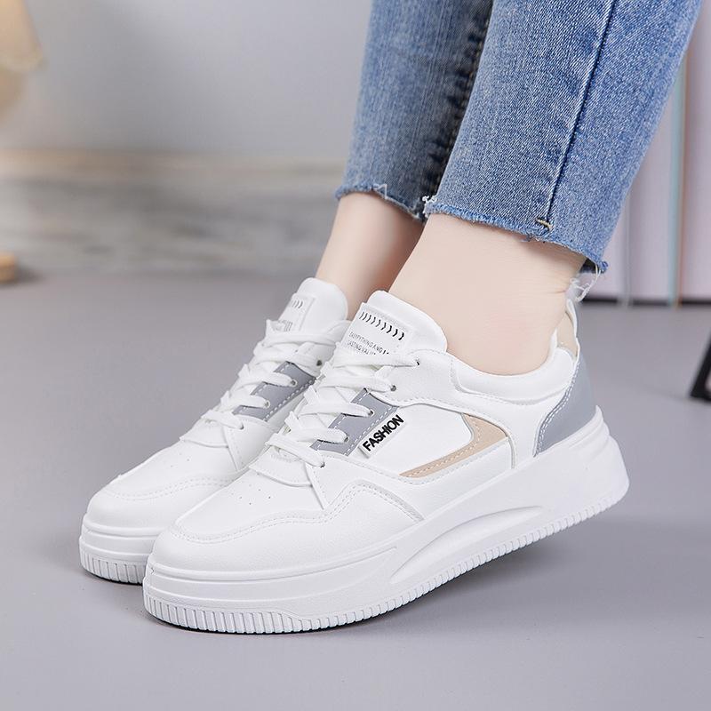 Little white shoes women's 2025 new spring women's shoes platform-soled versatile sports and leisure board shoes ins tide popular running