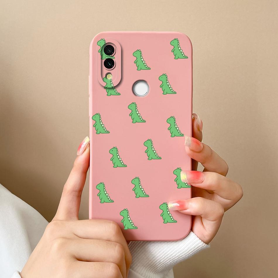 Case Cover For Redmi 7 Cartoon Soft Smooth Liquid Silicone Full Protection Anti Choc Phone Cover For Xiaomi Redmi7 Bumper Fundas
