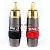 4 ks/šarže Monster Gold RCA Lotus Konektor Audio Signál Přenosný a Multifunkční Terminálový Konektor