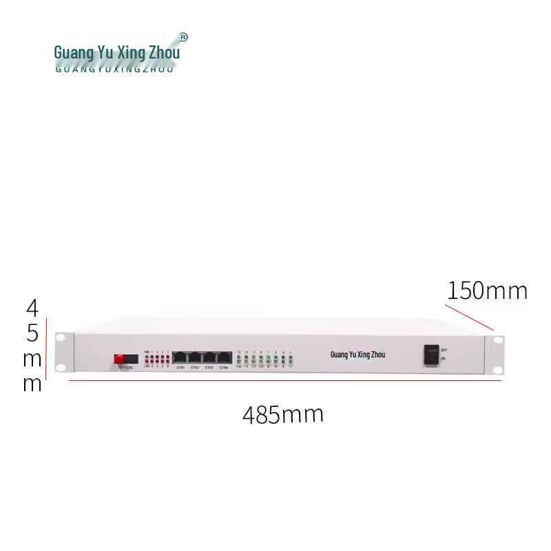 GY-8P8C4E14E Multi-Service Fiber Optic Transceiver
