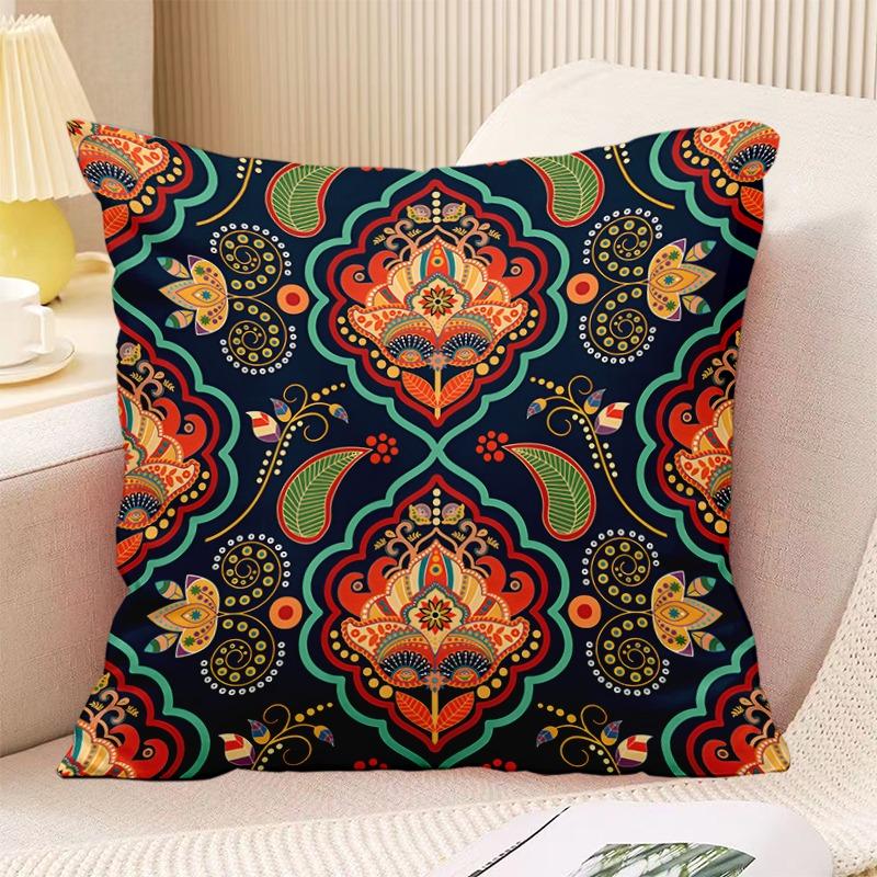 

Декоративная наволочка с принтом в стиле бохо в винтажном стиле для спальни, гостиной, квадратная подушка, наволочка 40x40cm