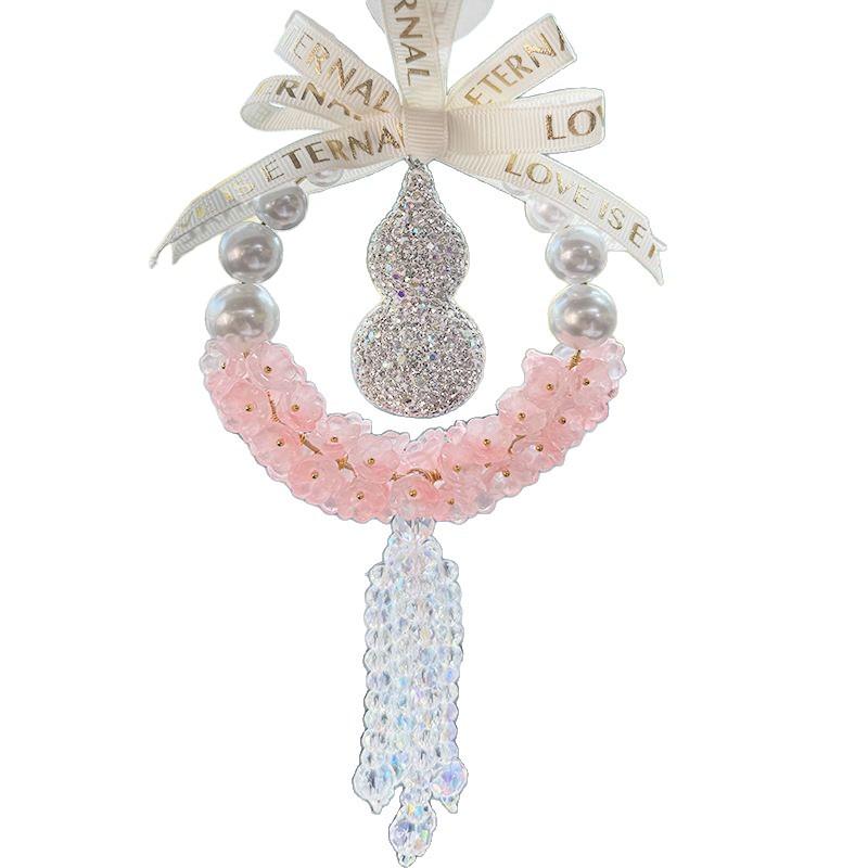 Crystal Gourd Car Safety Pendant for Rearview Mirror - Goddess Vibe Interior Decoration