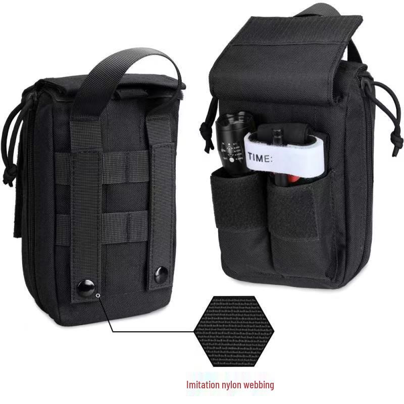 Camouflage MOLLE Tactical Medical Pouch: Multifunctional First Aid & Lifesaving Kit for Outdoor Adventures and Mountaineering